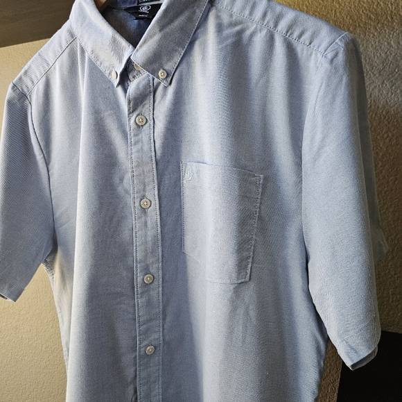 Volcom Modern Fit Oxford short-sleeved XL Blue - Picture 2 of 6
